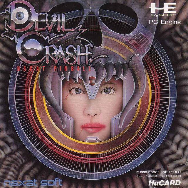Devil Crash box art for PC Engine